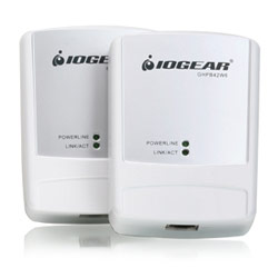 IOGEAR GHPB42W6 Powerline Network Adapter - 1 x 10/100Base-TX Network, 1 x Powerline - 85Mbps