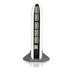 IOGEAR MiniHub 7- Port High Speed USB 2.0 Hub - 7 x 4-pin Type A - USB 2.0 Downstream, 1 x 4-pin Type B - USB 2.0 Upstream - External