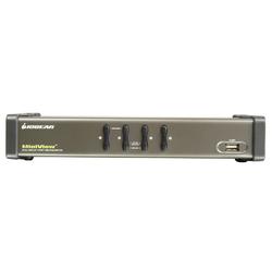 IOGEAR MiniView GCS1744 4-Port Dual View KVM Switch - 4 x 1 - 4 x SPHD-15 Video/USB, 4 x SPHD-15 Audio/Video