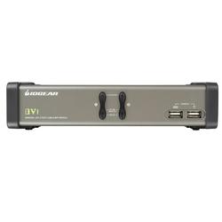 IOGEAR IOGear 2 Port DVI KVM Switch - Audio USB Cables Included- GCS1762