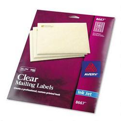 Avery-Dennison Ink Jet Labels,Clear, Return Address, 1/2 x 1-3/4 , 2000/Pack (AVE08667)