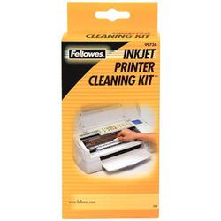 Fellowes Manufacturing Inkjet Printer Cleaning Kit, 10 Wipes, 5 Swabs, 1 Bottle (FEL99726)