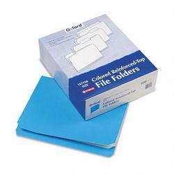 Esselte Pendaflex Corp. Interior Grid File Folders, Top Tab, Straight Cut, Blue, Letter, 100/Box (ESSR152BLU)