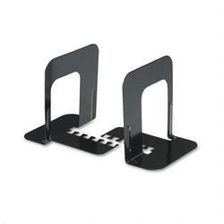 Universal Office Products Interlocking Bookends, Steel, 4-3/4w x 5-1/4d x 5h, Black (UNV54050)