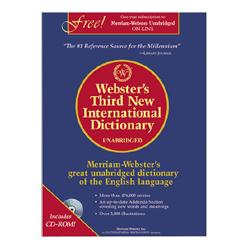 Merriam-Webster Hardback International Dictionary,9-1/2 x12-3/16 , Blue (MER2)
