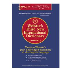 Merriam-Webster Hardback International Dictionary, Hardback, 894-Page, 9-1/8 x12-7/8 (MER1)