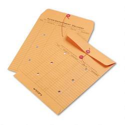 Quality Park Products Interoffice Envelopes, Kraft Recyc. String-Tie, Printed 2 Sides, 10x13, 100/Ctn (QUA63560)