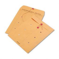 Quality Park Products Interoffice Envelopes, Kraft String-Tie, Printed One Side, 10x13, 100/Carton (QUA63563)