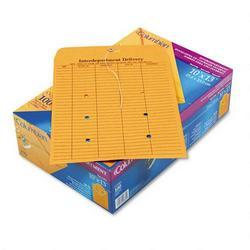 Westvaco Interoffice Envelopes, Recyc. Kraft, String & Button Close, 10x13, 100/Bx (WEVCO880)