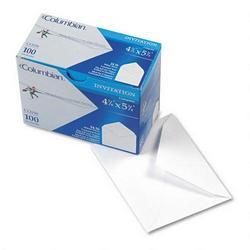 Westvaco Invitation Envelopes with Gummed Seal, White, 4-3/8 x 5-3/4, 100/Box (WEVCO198)