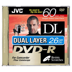 Jvc JVC DVD-R Double Layer Media - 2.6GB - 3 Pack