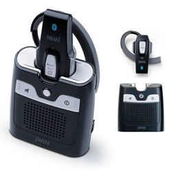 JWIN JBTH500 Headset & Car Kit with Bluetooth Wireless Technology