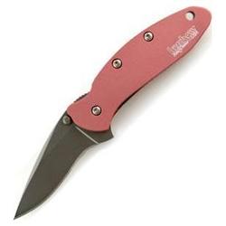 Kershaw K.o. Chive, Pink Aluminum Handle, Plain