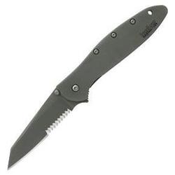 Kershaw K.o. Random Leek, Gray Blade & Handle, Tanto Point, Combo