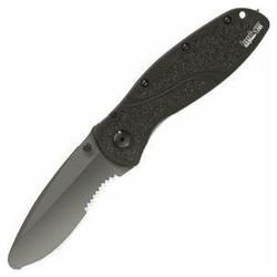 Kershaw K.o. Rescue Blur, Black Handle, Black Blunt Tip Bld, Combo