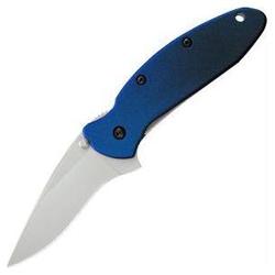 Kershaw K.o. Scallion, Blue Anodized Aluminum Handle, Plain