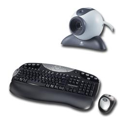 Logitech KIT-CORDLESS ELITE DUO KETBOARD MOUSE PS2 USB PC/MAC BLACK/SILVER