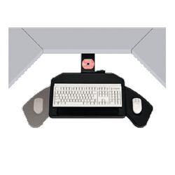 Ergonomic Concepts Keyboard Tray, Swivels 360, 21 Track, 22 x14 x1/4 , Black (ECIECI810REF)