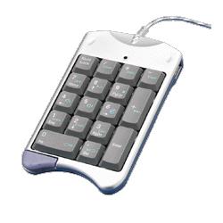 Compucessory Keypad,2 USB Ports,Plug/Play,Double Fnctn Key,5-1/2 x3-1/2 (CCS34222)