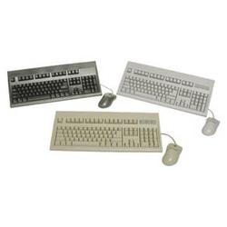 KEYTRONICS Keytronic E03601P2M Keyboard and Mouse - Keyboard - Cable - Membrane - 104 Keys - Mouse - Optical - mini-DIN (PS/2) - Keyboard, mini-DIN (PS/2) - Mouse