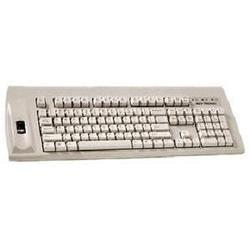 KEYTRONICS Keytronic F-SCAN-K0W2US Finger Print Scanner Keyboard - PS/2 - QWERTY - 104 Keys - Beige