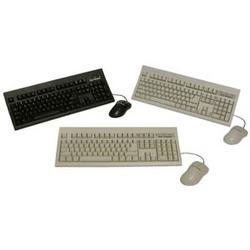 KEYTRONICS Keytronic KT800P1M10PK Keyboard and Mouse - Keyboard - Cable - Membrane - 104 Keys - Mouse - Optical - mini-DIN (PS/2) - Keyboard, mini-DIN (PS/2) - Mouse (KT800P2M10PK)