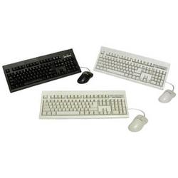 KEYTRONICS Keytronic TAG-A-LONG-P1 Keyboard and Mouse - Keyboard - Cable - Center Bearing - 104 Keys - Mouse - mini-DIN (PS/2) - Keyboard, mini-DIN (PS/2) - Mouse