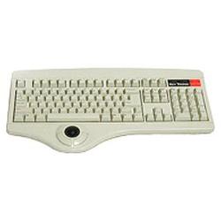 KEYTRONICS Keytronic TRACKBALL-U1 Keyboard - USB - 104 Keys - Beige