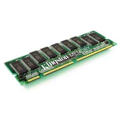 KINGSTON TECHNOLOGY (MEMORY) Kingston 1GB DDR SDRAM Memory Module - 1GB (1 x 1GB) - 400MHz DDR400/PC3200 - DDR SDRAM - 184-pin