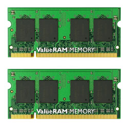 KINGSTON - VALUE RAM Kingston 2GB ( 2 x 1GB ) PC2 5300 667MHz 200-pin SODIMM DDR2 Laptop Memory