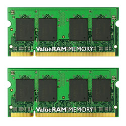KINGSTON - VALUE RAM Kingston 2GB ( 2 x 1GB ) PC2 5300 667MHz 200-pin SODIMM DDR2 Laptop Memory