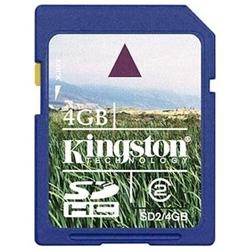 Kingston 4GB Secure Digital High Capacity Card (Class 2) - 4 GB