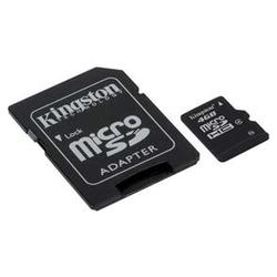 Kingston 4GB microSDHC Card With 2 Adapters - (Class 4)