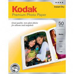 KODAK Kodak Premium Photo Paper - Letter - 8.5 x 11 - Matte - 50 x Sheet - White
