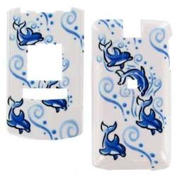 Wireless Emporium, Inc. LG CU500 Blue Dolphins Snap-On Protector Case Faceplate