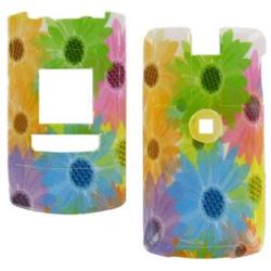 Wireless Emporium, Inc. LG CU500 Colorful Flowers Snap-On Protector Case Faceplate