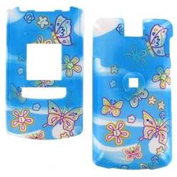 Wireless Emporium, Inc. LG CU500 Flowers & Butterflies Snap-On Protector Case Faceplate