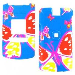 Wireless Emporium, Inc. LG CU500 Orange/Yellow Butterfly Snap-On Protector Case Faceplate
