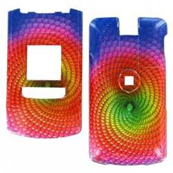 Wireless Emporium, Inc. LG CU500 Rainbow Swirl Snap-On Protector Case Faceplate