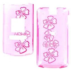 Wireless Emporium, Inc. LG CU500 Trans. Pink Hawaii Snap-On Protector Case Faceplate