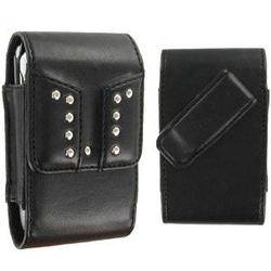 Wireless Emporium, Inc. LG VX 8700 Studded Premium Vertical Leather Pouch