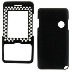 Wireless Emporium, Inc. LG VX8500 Chocolate Bling Rubberized Black Snap-On Protector Case Face