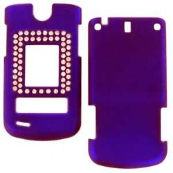 Wireless Emporium, Inc. LG VX8600 Bling Rubberized Blue Snap-On Protector Case Faceplate