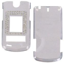 Wireless Emporium, Inc. LG VX8600 Bling Trans. Smoke Snap-On Protector Case Faceplate