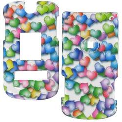 Wireless Emporium, Inc. LG VX8600 Colorful Hearts Snap-On Protector Case