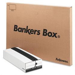 Fellowes Manufacturing LIBERTY® PLUS Storage Box for Checks/Vouchers, 9-1/4x4-1/4x23-1/2, White, 12/Ct (FEL10707)