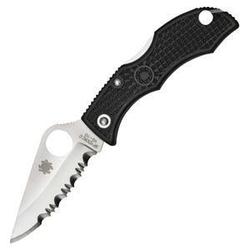 Spyderco Ladybug 3, Black Frn Handle, Serrated