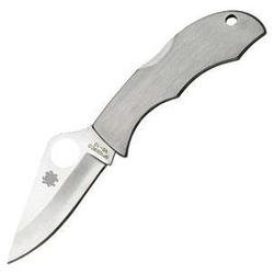 Spyderco Ladybug 3, Stainless Steel Handle, Plain