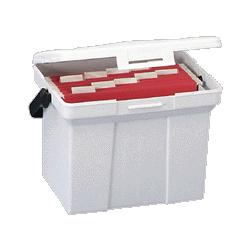 RubberMaid Large File Box,Letter,15 x10 x11-3/4 , White Granite (RUB10483)