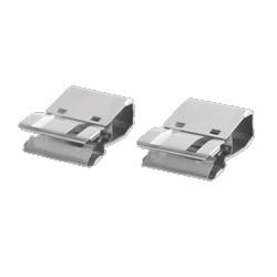 Gem Office Products, LLC. Large Slide Clip, Metal, 60 Sheet Capacity, 4/Pack, Silver (GPC90001)